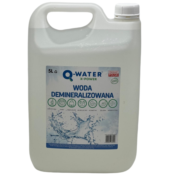 Woda demineralizowana – pojemność 5l